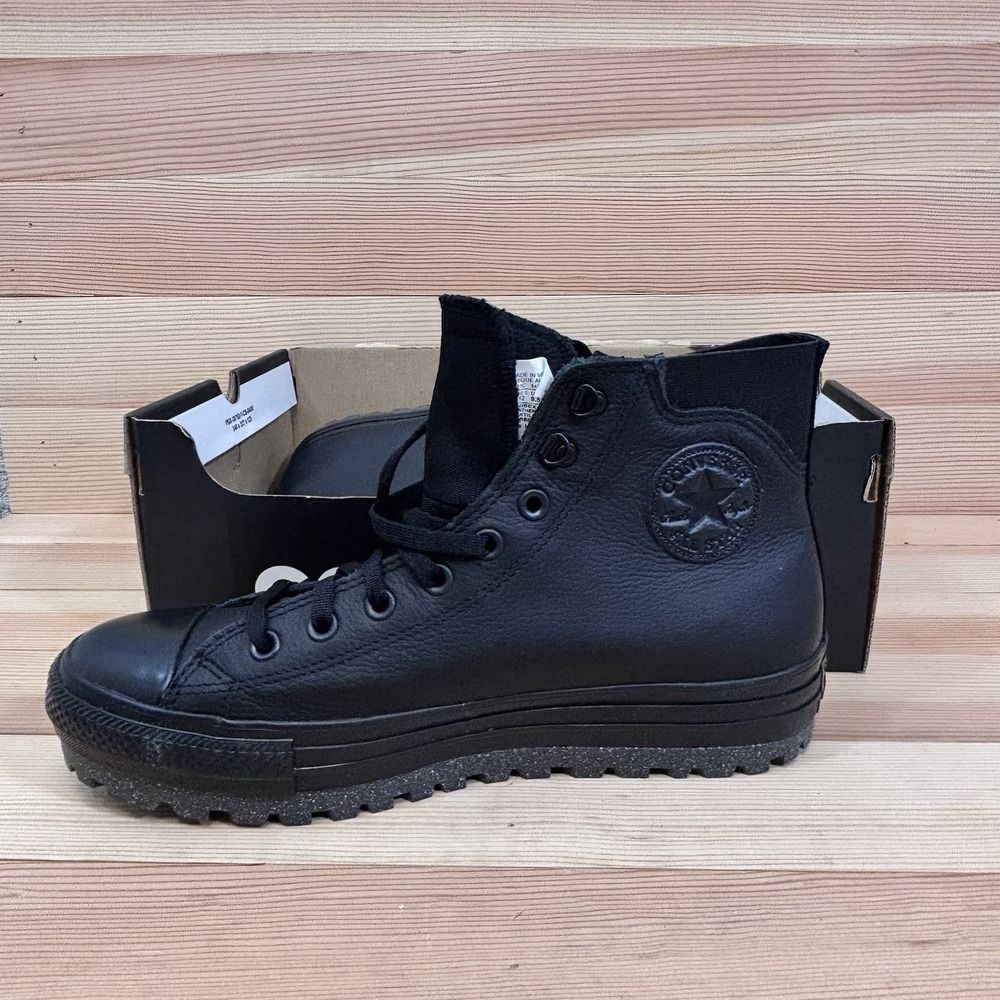 Converse Chuck Taylor All Star City Trek Black Waterproof Boot A04481C Men 10.5